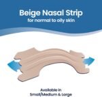Breathe Right Original Tan, Beige Large 30 Pieces, Nasal Strips for Snoring, Nose Strips for Breathing, Blocked Nose Relief, Drug-free Snoring Aid for Men and Women, Packaging may vary - Image 4
