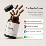 10-in-1 Natural Hair Growth Supplement for Women & Men - Biotin, Collagen, Pumpkin Seed, Selenium, Zinc, Vitamins - for Hair Loss and Thickening - 60 Capsules not Tablets - Skin Nails Care DHT Roots - Image 3