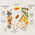 10-in-1 Natural Hair Growth Supplement for Women & Men - Biotin, Collagen, Pumpkin Seed, Selenium, Zinc, Vitamins - for Hair Loss and Thickening - 60 Capsules not Tablets - Skin Nails Care DHT Roots - Image 4