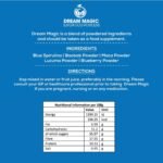 Blue Superfood Powder | Sleep & Nervous System Support | High Magnesium Blend with Blue Spirulina, Maca & Baobab | Relaxation, Rest & Recovery | 30 Servings | 100g - Image 3