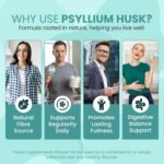 Psyllium Husk Gummies – High Fibre Supplement with Inulin & Apple Cider Vinegar for Digestive Health, Regularity & Gut Cleanse – Vegan Fibre Gummies with Natural Orange Flavour – 30 Day Supply - Image 4