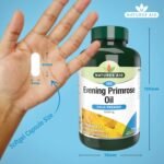 Natures Aid Evening Primrose Oil 1000mg – Cold Pressed Omega-6 GLA – Supports Hormonal Balance & Skin Health – High Strength Potency – Non-GMO, Gluten-Free – 180 Softgel Capsules - Image 4