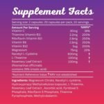 Rebound, Includes Vitamin B1, B6, B12, & C, Magnesium + Rosemary Leaf Extract | Food Supplement, 20 Vegan Capsules, Made in The UK - Image 5