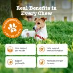 Zesty Paws Aller-Immune Chews for Dogs | Supports Immune Function, Helps Gut, Skin & Coat Health, For Itchy, Dry Skin | Contains Salmon Oil, Prebiotics, Probiotics, Vitamin A | Daily Use | 90 Chews - Image 3