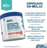 Applied Nutrition Organ Shield for Over 40s | Antioxidant Support, Choline, CoQ10, Selenium & Botanicals | Informed Sport – Raspberry (300g – 30 Servings) - Image 4