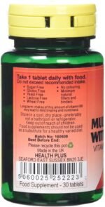 Health Plus Multi Vits 'n' Mins Without Vitamin A One-a-day Multivitamin Supplement - 30 Tablets - Image 3