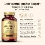 Solgar Natural Source Vitamin E 268 Milligram (400 IU) Softgels - Pack of 100 - Protects Cells from Oxidative Stress - Immune Support - Gluten Free - Image 5