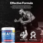 Supplements Direct - Creatine Monohydrate Powder - 200g - 40 Servings - Pure Creatine - Improves Recovery Time - Reduces Muscle Soreness - Creatine Supplement - Ideal for High Intensity Exercise - Image 3