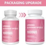 Liposomal Glutathione Softgels, Glutathione Supplement 1000mg per Serving, Antioxidant Support and Liver Detox, 60 Capsules - Image 8