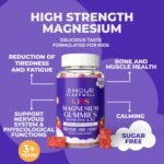 Kids Magnesium Gummies – 1 Month Supply | Sugar-Free, Vegan & Chewable | 1029mg Magnesium for Kids, Providing 113mg to Support Calm Mind & Strong Bones for Children Ages 3+ | Strawberry Flavour - Image 3