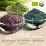 Detox Organic Smoothie Powder with Healthy Spirulina, Atlantic Dulse and Barley Grass Juice Powder, Premium Quality superfood from Europe - Image 6
