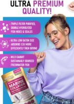 Marine Collagen Pure 100% (60 Capsules) Type 1 Hydrolysed Collagen Peptides Enhanced with Hyaluronic Acid & Vitamin C -Essential Amino Acids - Collagen Supplements for Women and Men by SkinPep - Image 4