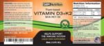 MAX Absorption Plant-Based Vitamin D3 + K2 (MK-7) Liquid Drops with MCT Oil, Peppermint Flavor, Helps Support Strong Bones and Healthy Heart - Image 4