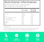 Organic Greens by LLS | 273g - 30 Servings | Unflavoured | Contains 6 Organic Greens - Kale, Spirulina, Spinach, Seagreens, Pea, Chlorella Plus Inulin and Lactospore® | Love Life Supplements - Image 3