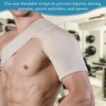 Shoulder Support for Men and Women, One Size Fits All Shoulder Brace, Adjustable Compression Sleeve Support, including Bendable Arm Sling, Aid Sleep and Cope with Injuries - Image 5