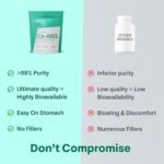 Pure Ca-AKG Supplement - 60 Capsules, High Strength 500mg Calcium Alpha-Ketoglutarate per Serving, Vegan & Non-GMO Ca-AKG Supplement for Vitality, Mental Focus & DNA Structure - Image 6