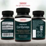 Potent Cordyceps Mushroom Capsules 1400 mg Performance Booster - Bioactive Cordyceps Sinensis Extract with 40% Polysaccharides & Beta Glucan - 60 Organic Mushroom Capsules by Doych - Image 6