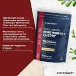 Montmorency Cherry Tablets 10,000mg | 300 Tart Cherry Active Pills - 5 Months Supply | 50:1 Natural Tart Cherry Extract Supplement for Men & Women | Vegan | by Horbaach - Image 3