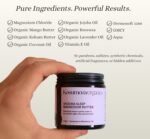 Magnesium Butter for Sleep, Restless Legs & Muscle Recovery - UK Made & Safe for Kids - High Strength, Natural Topical Magnesium Cream - Lavender 110g - Image 3