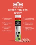 Science in Sport Hydro Electrolyte Tablets 60 pcs. Berry – Vegan & Gluten-Free, Ideal to Promote Hydration and Maintain Electrolytes Balance (Packaging May Vary) - Image 3