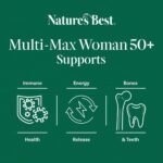 Nature's Best Multi-Max Multivitamin for Women Age 50+ - with Vitamin B6, Folic Acid, Zinc and More - UK Made - 90 Tablets (3 Months' Supply) - Image 4
