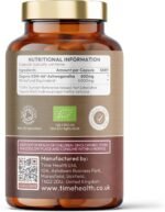 New: Organic KSM-66 Ashwagandha - High Strength 10:1 Extract 6000mg Equivalent - 120 Capsules - 5% Withanolides - UK Made Supplement – GMP Standards – Zero Additives (120 Count (Pack of 1)) - Image 3