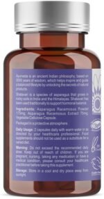 Ayumi Shatavari Capsules, 60 Caps | PMS Supplements for Hormonal Support | Menopause Supplements for Stress Relief | Vegan Capsules to Boost Immunity | Hormone Balance for Women | 250 mg - Image 3