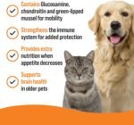 VETIQ Senior Care Supplement For Cats & Dogs, Health Support For Senior Pet's Joints & Maintains Immune & Brain Health, 45 Tablets (Pack of 1) - Image 4