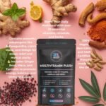 Multivitamin Plus+ | All-in-ONE Supplement | 30+ Vitamins, Minerals & Herbs | Ashwagandha, Lion's Mane, Turmeric | Vegan | UK Made | 1 Month Supply - Image 3