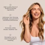 HAIR BURST Vegan Biotin Gummies for Hair Growth, Skin and Nails - Chewable Vitamins with Zinc & Selenium, for Thicker, Shinier Hair (Strawberry Flavour) - 30 Day Supply - Image 4