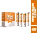 Fast&Up Vitamin C 1000 mg - High Strength - 80 Effervescent Tablets (4 x 20) - Helps Build Strong Immune System - One Daily - Orange Flavour - Image 3