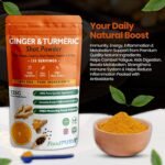 135g Ginger & Turmeric Shot Drink Powder 135 Servings with Orange Cayenne Black Pepper Vitamin C & Zinc 100% RDA Natural Supplement No Added Sugar Immunity Energy & Inflammation Support - Image 4