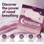 SleepSeal Mouth Tape for Sleeping - Made from Sustainable Bamboo Silk, Hypoallergenic & Dermatologically Tested Sleep Tape – Snoring Aid Solution, Improves Nasal Breathing – 30 Night Supply - Image 3