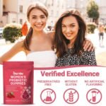 Vegan Probiotic Gummies with Prebiotic for Gut Health - 45 Days Supply (90 Gummies) | Feminine Balance Gummies for Women | with 5 Billion CFUs for Vaginal Health, pH Balance & Immune Defence - Image 5