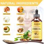 Vitamin E Oil for Skin & Face 100% Naturally Sourced Plant-Based Organic Pure Vitamin E Oil for Hair d-Alpha-tocopherol Body Oil for Women & Men, Strengthens & Moisturizes Hair, Nails 60ml - Image 3