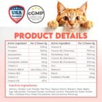 Cat Vitamins for Indoor & Outdoor Pets - 200 Chews - Healthy Cat Treats - Immune, Joint Support, Skin & Digestion - Multivitamin with Omega 3s, Glucosamine & Probiotics - Image 5