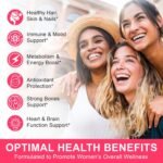 Multivitamin Gummies Women 60 Gummies - Essential Vitamins & Minerals, Sugar-Free Formula, Vegan Friendly, Strawberry - Image 5