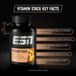 ESN Vitamin Stack, 120 Capsules with All Essentials Vitamins - Laboratory Tested, Made in Germany - Image 4