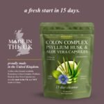Colon Cleanse | 15 Day Detox with Psyllium Husk, Aloe Vera, Acidophilus Probiotic, Flaxseed Powder, MCT Oil, 30 Capsules | Colon Complex Made in The UK by Roundway Supplements - Image 4