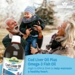 Natures Aid Cod Liver Oil Liquid 500ml - High Strength Omega-3 Fish Oil with Vitamins A & D - Supports Immune System Heart Health Brain Function and Vision - Non-GMO - Purity Guaranteed - Image 3