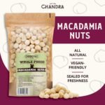 Chandra Whole Foods – Macadamia Nuts 1KG - Low-GI Macadamia Nuts for Snacking, Smoothies, Baking & Cooking - Gluten-Free Keto Healthy Snack, Rich in Protein & Vitamins & Antioxidants - Image 3
