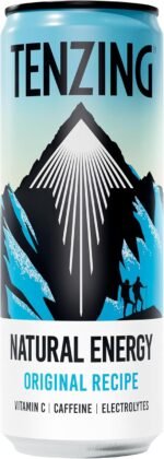 TENZING Natural Energy Drink, Plant Based, Vegan, & Gluten Free Drink, Original Recipe, 250ml (Pack of 24) - Packaging may vary - Image 3