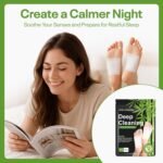 Natural Deep Cleansing Detox Foot Patches, 30 Pieces, for Stress Relief, Sleep Quality, Blood Circulation - Image 4