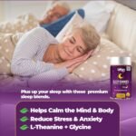 Pro Sleep Gummies for Adults Magnesium, L-Theanine, 5 HTP, Valerian Root, Passionflower Extract, Glycine, Chewable Sleep Supplement |Sleep Aid| |Calm Mood| Vegan 120 Gummies |Berries Flavour| (2) - Image 5