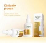 Simple Glow+ 10% Vitamins C + E + F Serum skin care for dry or dehydrated skin for youthful, glowing skin 30 ml - Image 4