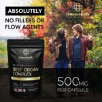 Beef Organ Complex | High Strength Grass-Fed Liver, Heart & Kidney Capsules | Supports Energy, Metabolism, Immune Health, Stamina & Vitality | 60 Capsules | Non-GMO, Gluten-Free | UK Made - Image 4
