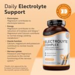 Nutravita Electrolyte Complex - High Strength Tablets with Added Magnesium, Potassium & Calcium - Muscle Function and Electrolyte Balance - 240 Vegan Tablets - No Synthetic Binders - Made in The UK - Image 3