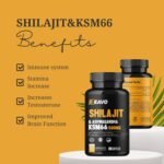 Shilajit Capsules with Added Ashwagandha KSM 66-500mg Potent Herbal Supplement -High Fulvic and Humic Acids- Himilayan Extract- Made in The UK - GMP, FDA, HACCP Certified -60 Vegan Capsules - Image 6