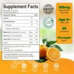 Magnesium Glycinate Gummies 100mg for Kids, Calm Magnesium Gummies for Sleep, Relaxation, Brain, Focus, Bone, No Melatonin, Gluten Free, Non GMO, Vegan, 60 Gummies (1) - Image 3