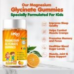 Magnesium Glycinate Gummies 100mg for Kids, Calm Magnesium Gummies for Sleep, Relaxation, Brain, Focus, Bone, No Melatonin, Gluten Free, Non GMO, Vegan, 60 Gummies (1) - Image 4